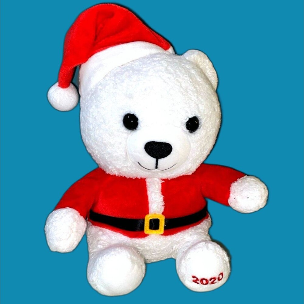 HALLMARK 2020 TEDDY BEAR SANTA 9” PLUSH - RETIRED
